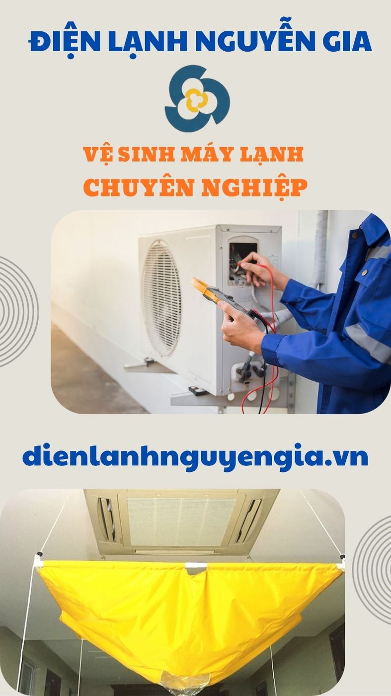 Thợ Nguyễn Gia thực hiện vệ sinh máy lạnh chuyên nghiệp tại căn hộ Celadon City Quận Tân Phú