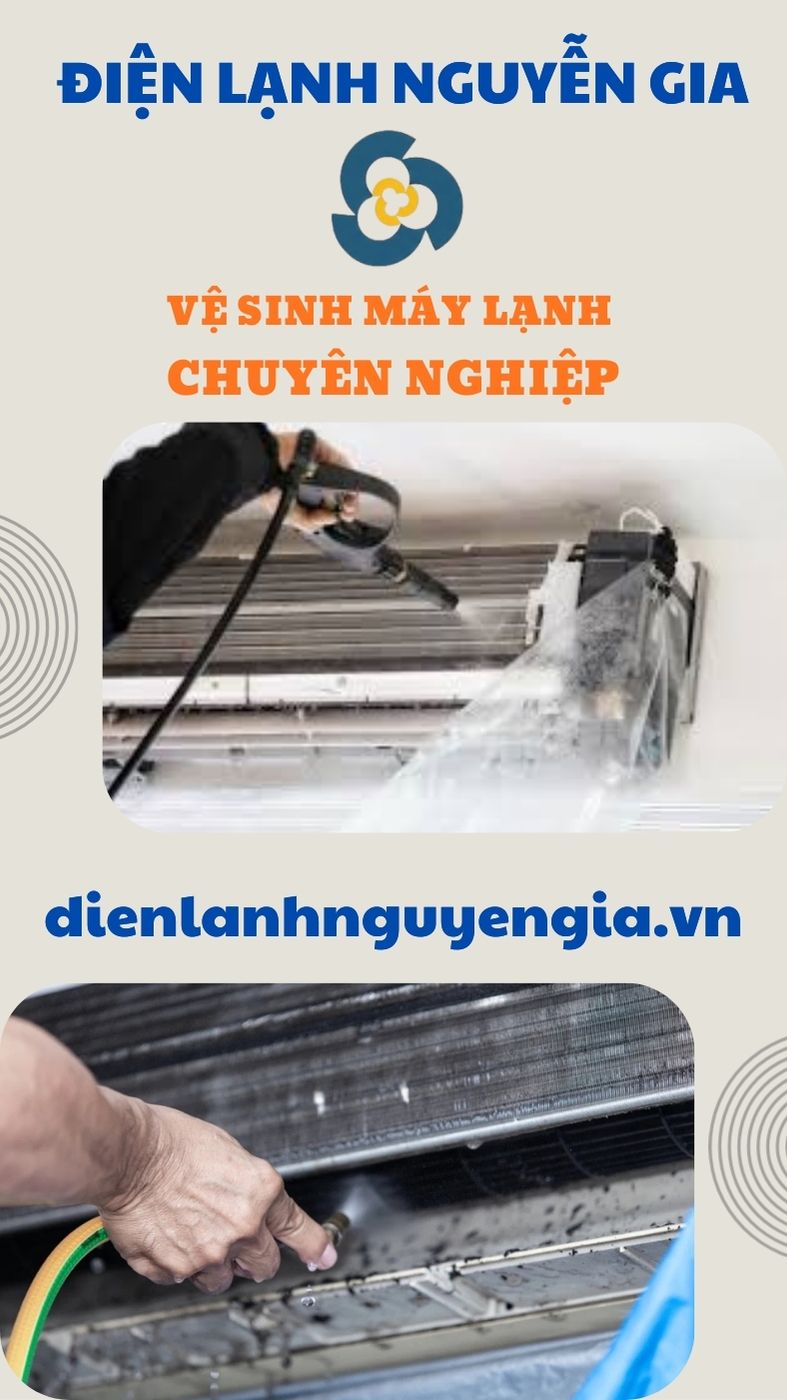 Thợ giỏi Nguyễn Gia thực hiện vệ sinh máy lạnh tại nhà khách hàng đường Thống Nhất Gò Vấp